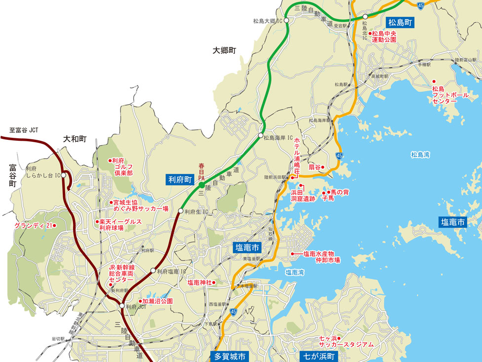 浦嶋荘周辺地図